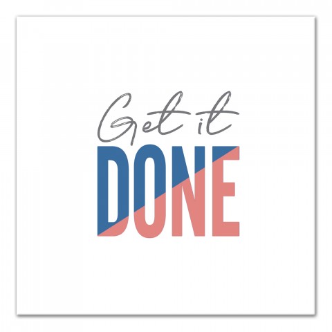 Get It Done 12x12 Canvas Wall Art