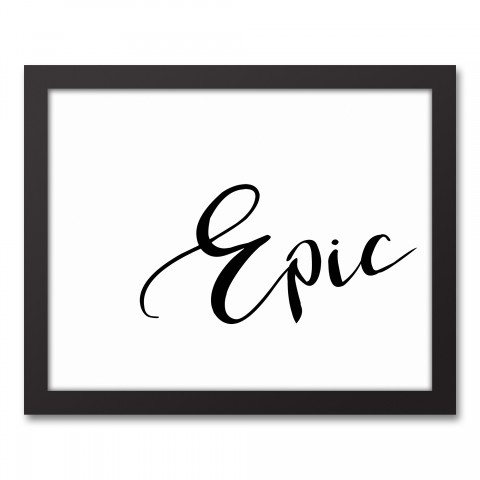 Epic 11x14 Black Framed Canvas
