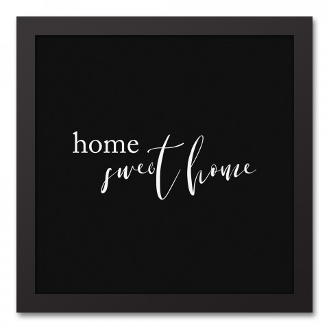 Home Sweet Home 12x12 Black Framed Canvas