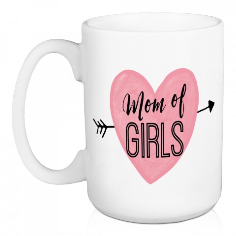 Mom of Girls 15 oz Mug