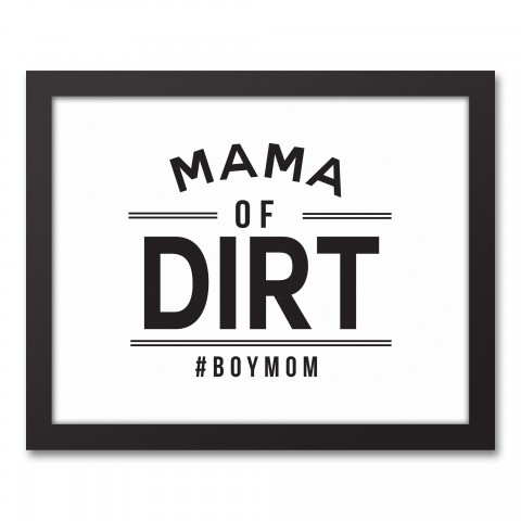 Mama of Dirt 11x14 Black Framed Canvas