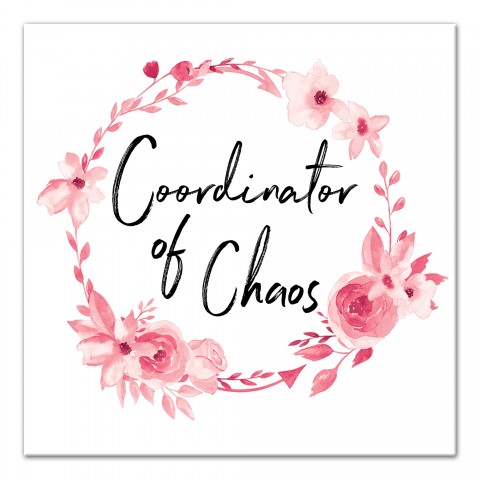 Coordinator of Chaos 12x12 Canvas Wall Art