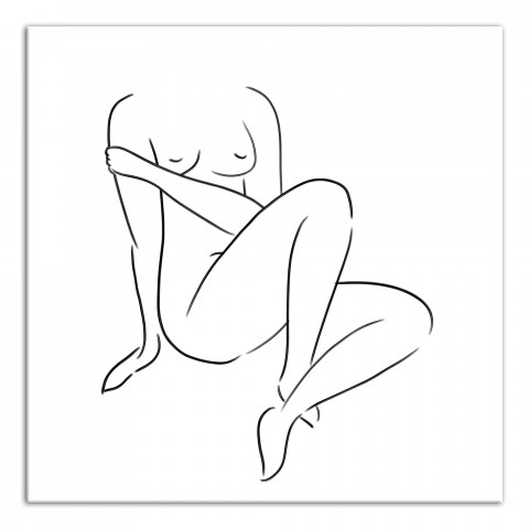 Nude Figure 20x20 Canvas Wall Art
