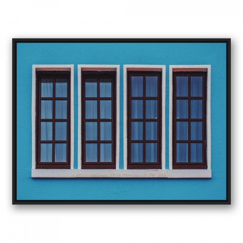 The Windows 30x40 Black Floating Framed Canvas