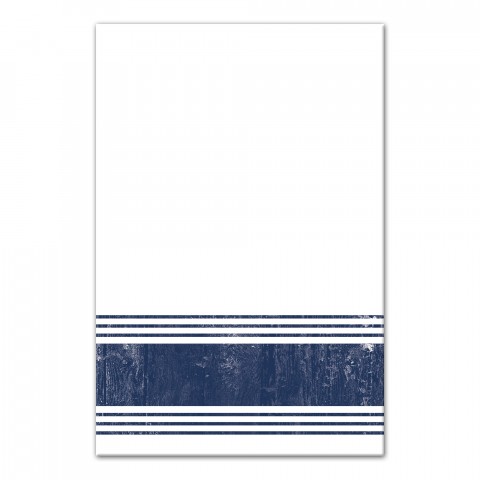 Distressed Navy Stripes 20x30 Canvas Wall Art