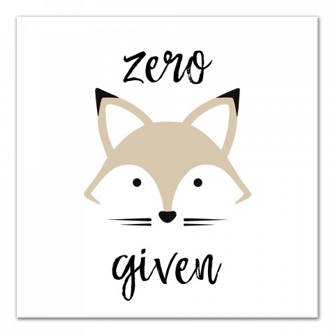 Zero Fox Given 12x12 Canvas Wall Art