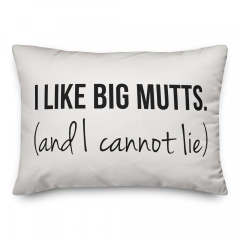I Like Big Mutts And I Cannot Lie 14x14 Poly Twill Pillow