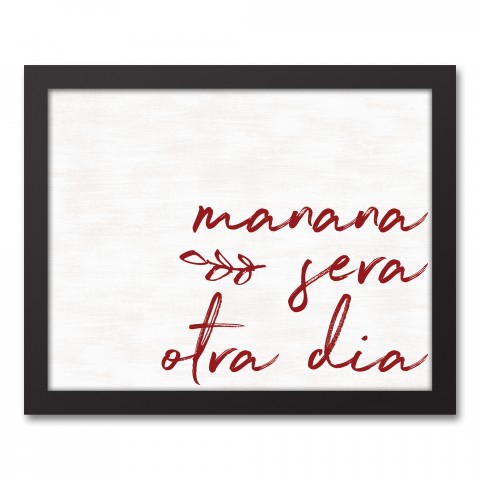 Mañana Será Otra Día 11x14 Black Framed Canvas
