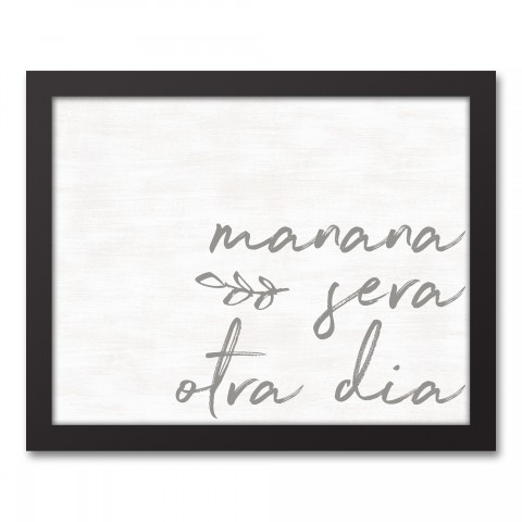 Mañana Será Otra Día 11x14 Black Framed Canvas