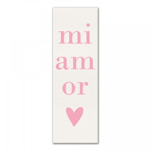 Mi Amor 12x36 Canvas Wall Art