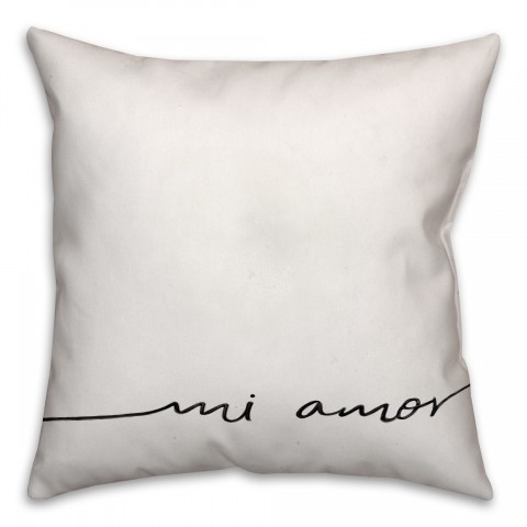 Mi Amor 18x18 Spun Poly Pillow