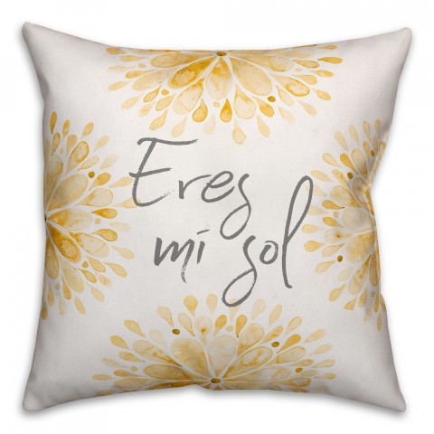 Eres Mi Sol 18x18 Spun Poly Pillow