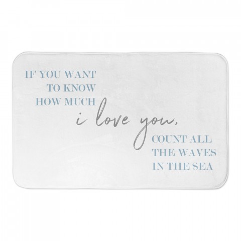 Count All The Waves In The Sea 34x21 Bath Mat