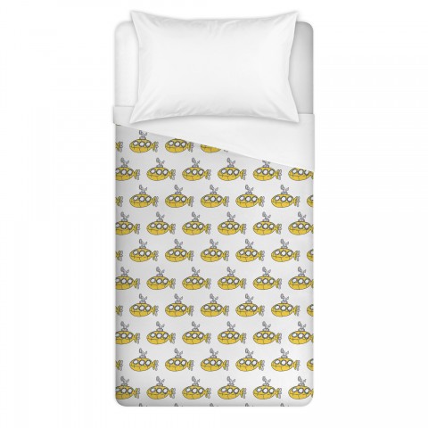Yellow Submarine Twin Brushed Poly Duvet