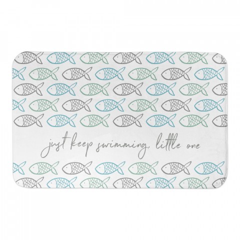 Just Keep Swimming 34x21 Bath Mat