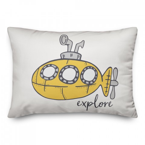 Yellow Submarine 14x20 Spun Poly Pillow