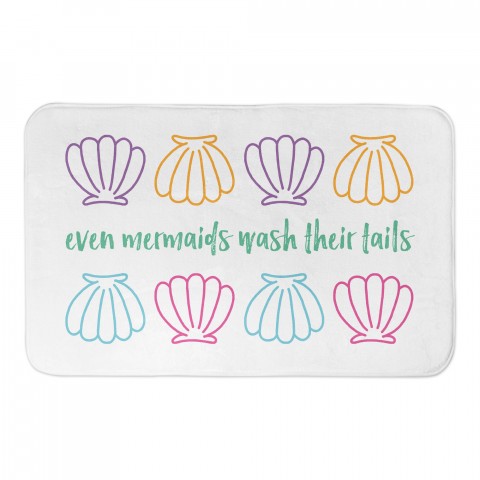 Even Mermaids Wash Their Tails 34x21 Bath Mat