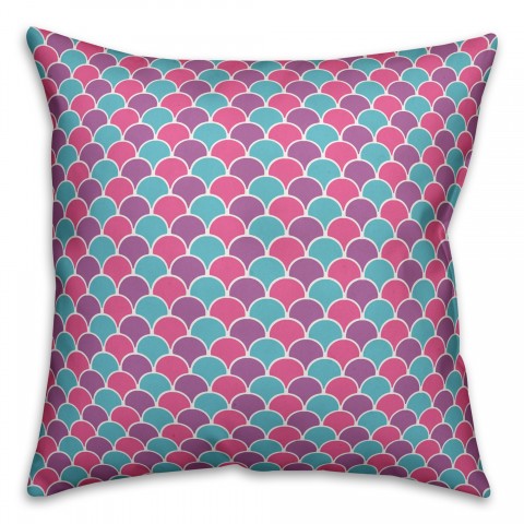 Mermaid Scales 16x16 Spun Poly Pillow
