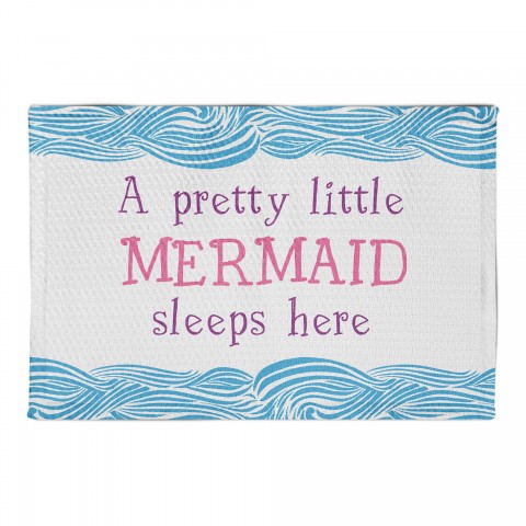 A Pretty Little Mermaid Sleeps Here  Area Rug