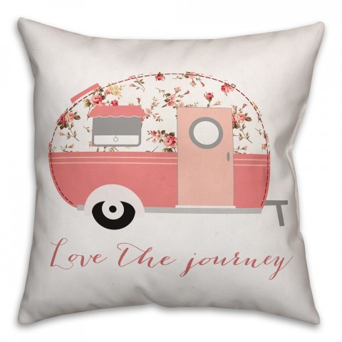 Love the Journey 18x18 Spun Poly Pillow