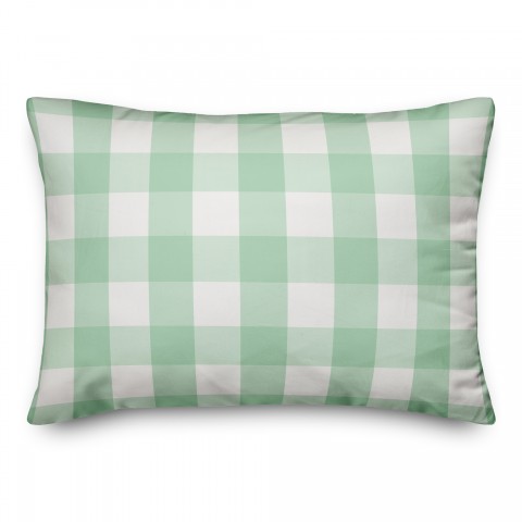 Green Buffalo Check 14x20 Spun Poly Pillow