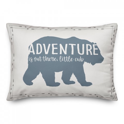Adventure Is Out There Little Cub 14x20 Spun Poly Pillow