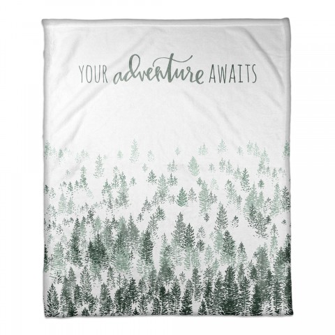 Your Adventure Awaits 50x60 Coral Fleece Blanket