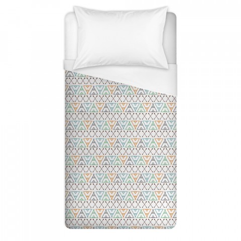 Arrows and Teepees Pattern Twin Brushed Poly Duvet