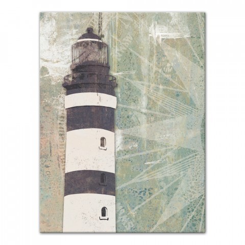 Distressed Lighthouse 18x24 Canvas Wall Art