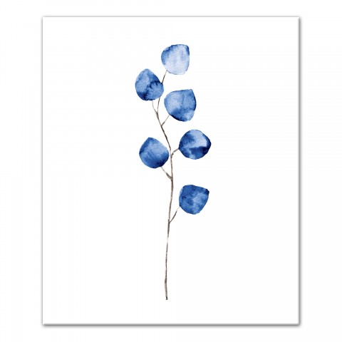 Blue Watercolor Eucalyptus Set Separates Wall Art