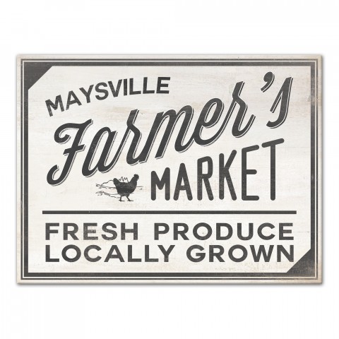 Farmer's Market Sign 30x40 Canvas Wall Art
