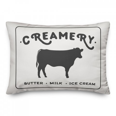 Creamery Cow 14x20 Spun Poly Pillow