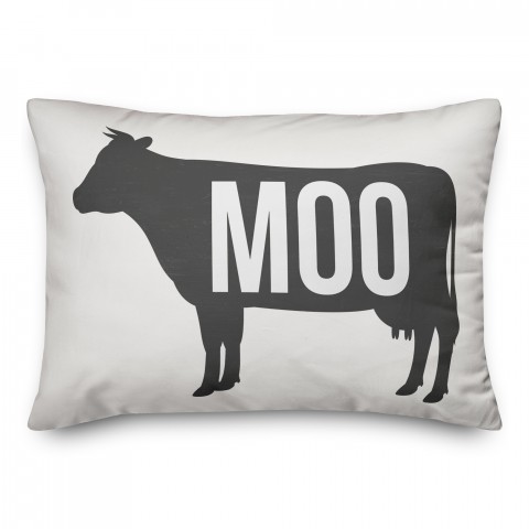 Moo Cow 14x20 Spun Poly Pillow
