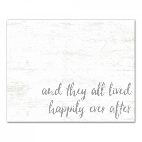 And They All Lived Happily Ever After 16x20 Canvas Wall Art