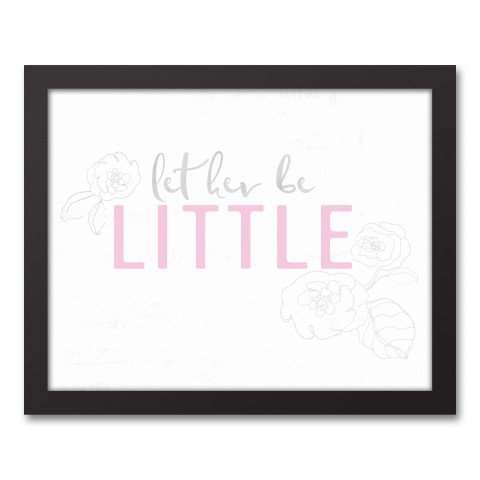 Let Her Be Little 11x14 Black Framed Canvas
