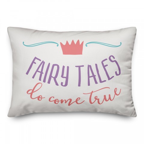 Fairy Tales Do Come True 14x20 Spun Poly Pillow