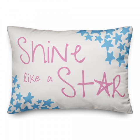 Shine Like A Star 14x20 Spun Poly Pillow