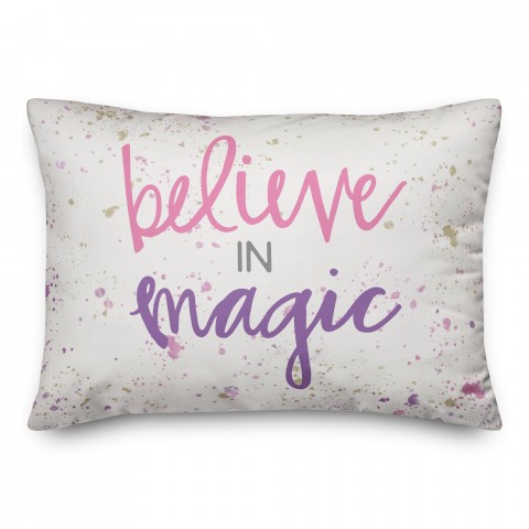 Believe in Magic 14x20 Spun Poly Pillow