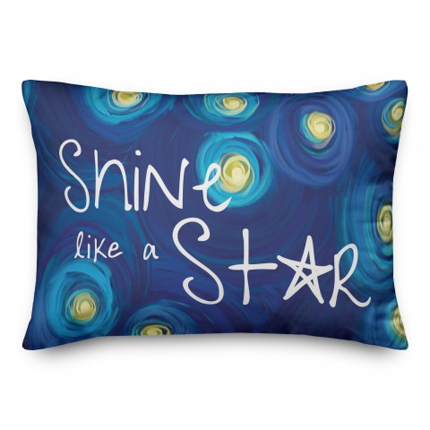 Shine Like A Star 14x20 Spun Poly Pillow
