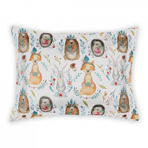 Whimsical Woodland Animals Standard Brushed Poly Sham