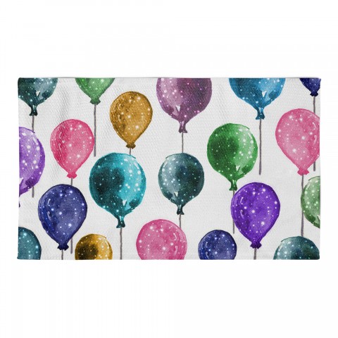 Colorful Balloon Pattern 3x5 Area Rug