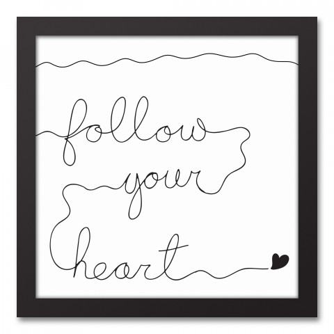 Follow Your Dreams 12x12 Black Framed Canvas