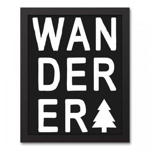 Wander Tree 11x14 Black Framed Canvas