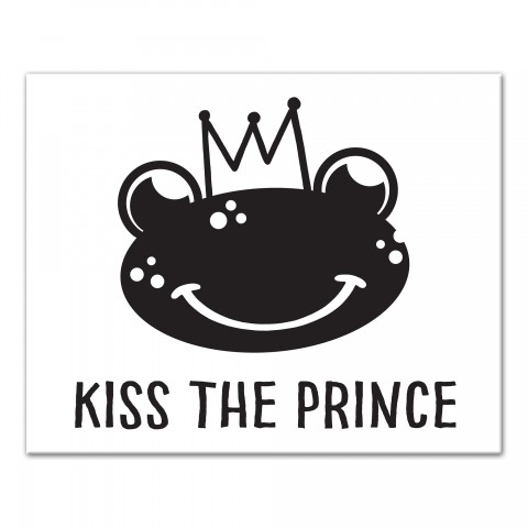 Kiss the Prince 16x20 Canvas Wall Art