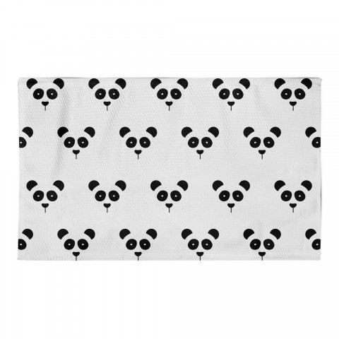 Panda Faces Area Rug