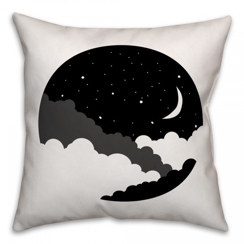 Night Sky 16x16 Spun Poly Pillow