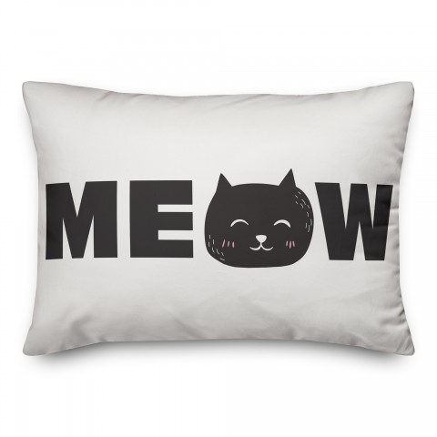 Meow 14x20 Spun Poly Pillow