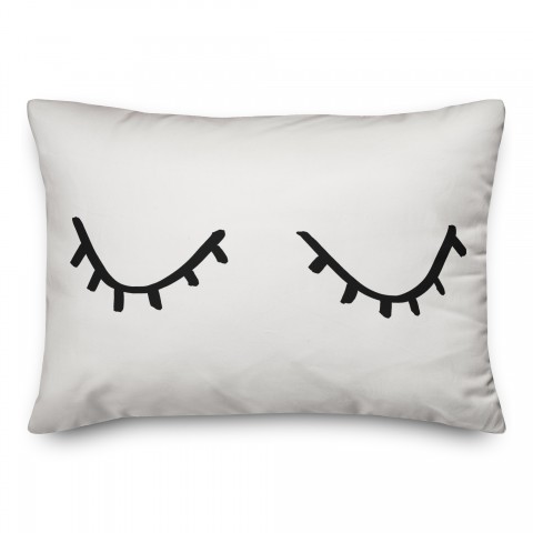 Hello Gorgeous Lashes 14x20 Spun Poly Pillow