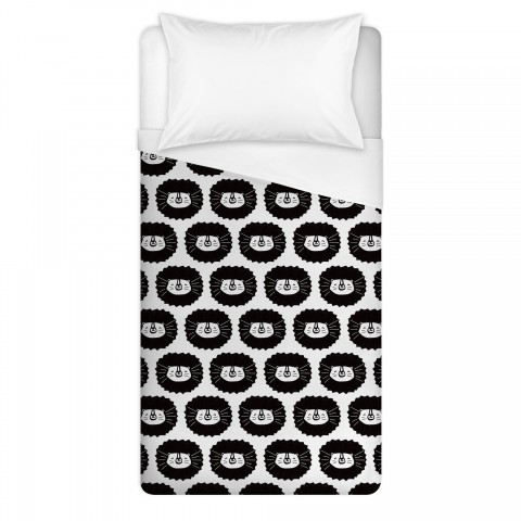 Lion Cub Pattern Twin Brushed Poly Duvet