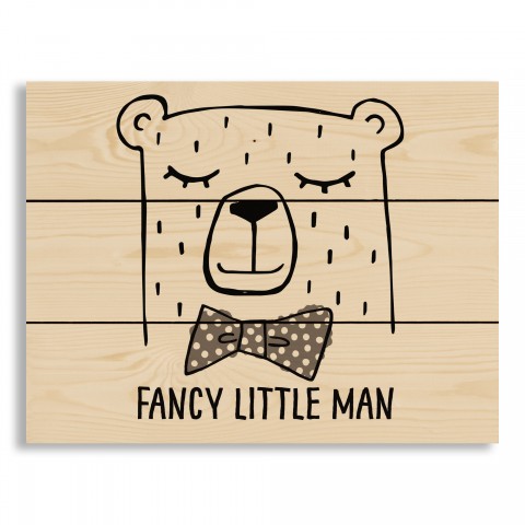 Fancy Little Man 14x10.5 Pallet Wood Art